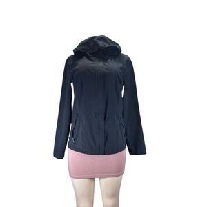 32 Degrees. Black Utility Jacket with Hooded Design and Slim Fit